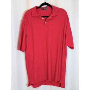 Chase Edward Polo Shirt Mens Large Red Excellent Cotton Short Sleeve